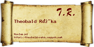 Theobald Réka névjegykártya